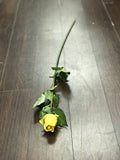 REAL TOUCH SINGLE STEM ROSE BUD SB026 (Yellow)-REA1-11