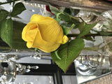 REAL TOUCH SINGLE STEM ROSE BUD SB026 (Yellow)-REA1-11