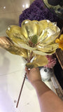 Gold Artificial Flower Magnolia Large