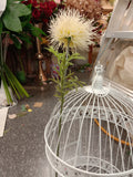 White Pom Spiky Artificial flower wedding greenery