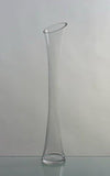 Clear bud Vase-V626 24" Slant Cut bud vase wedding centrepiece - 24"1-1 - Richview Glass Wedding Supplies