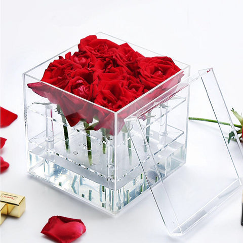 Acrylic box ACRb Acrylics 16 hole - Richview Glass Wedding Supplies