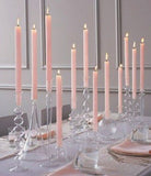 Glass candleholder for taper candles - Richview Glass Wedding Supplies