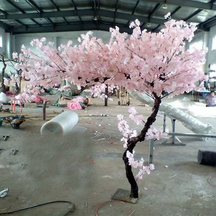 2 meter Tall Faux Cherry Blossom Tree with artificial flower pink - Richview Glass Wedding Supplies