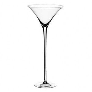 Martini Vase 20"x7" Clear Glass MV1392-50 - Richview Glass Wedding Supplies
