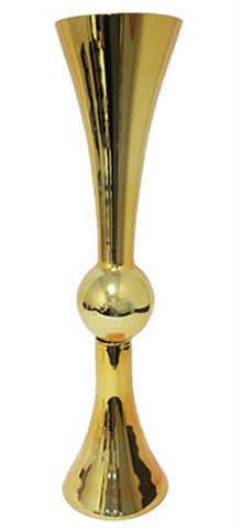 Gold 35" Reversible Tall Vase MV025-90 - Richview Glass Wedding Supplies