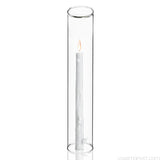 Hurricane Tube Candleholder glass 14"x3"