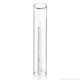 Hurricane Tube Candleholder glass 6”x4”D