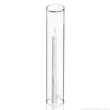 Hurricane Tube Candleholder glass 12"x3"