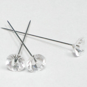 Acrylic Diamond Flower Pin - Richview Glass Wedding Supplies