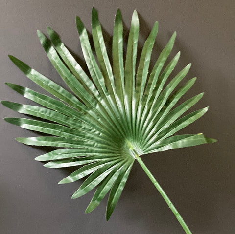 Large fan palm GREEN TROPICAL PALM LEAF ARTIFICIAL Greenery
