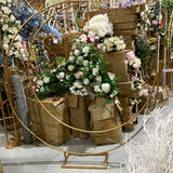 White Moon Metal Backdrop (no flowers) Stand 1.74 meter