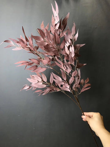 Long stem Purple/Brown Eucalyptus Spray greenery