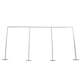Metal Backdrop Stand 3 upright 2 cross bar set extendible