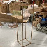 Modern Rectangular Stand Metal GOLD 40" with surface