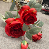 Single Stem RocoCo Rose Red