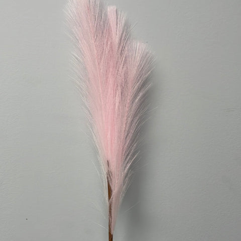 Pink artificial Pampas Grass Artificial Flower single stem