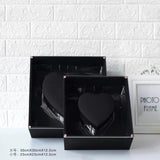 Crystal lover Black acrylic cardboard box with heart inside