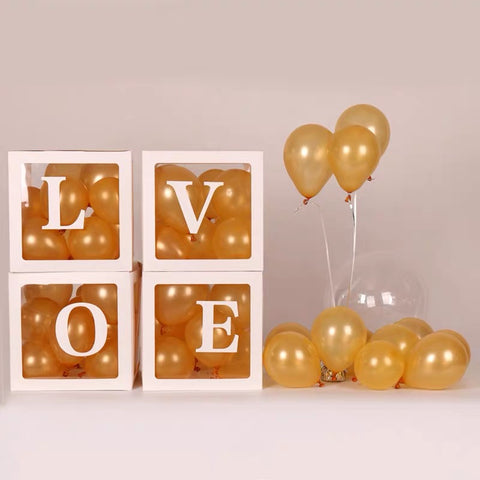 Love white Box No balloon