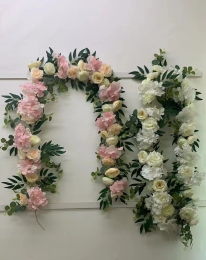 Cream white Hydrangea and rose 2M/6.5 feet Long Garland Greenery garland