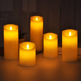 Set of 5 LED Electric Flameless Candles battery operated
