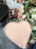 Pink large cardboard flower box with gold edge For fresh or preserved Flowers