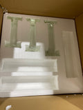 New CRYSTAL Candleholder pillar set of 3