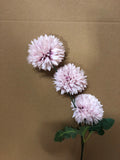 New lilac Pom Artificial Filler Flower 3 head