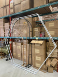 7.38 feet Hexagon Metal white Backdrop Stand Stand Arch