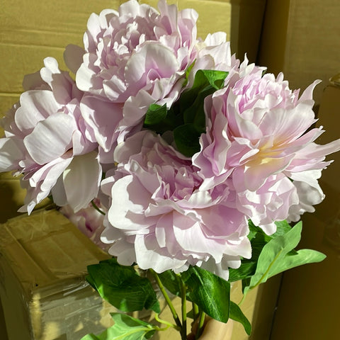 7 HEAD Lilac PEONIES PEONY BUNCH