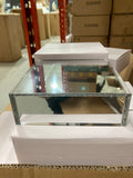 Mini 4.75”x4.75”x1.5" Silver mirror finish Acrylic Riser for Retail Display Cake stand Sweet Table