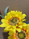 Single Spray Sunflower 🌻 bright Yellow WEDDING DECOR SUN FLOWER