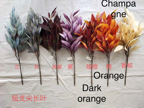 Dark Orange long leaf single stem filler
