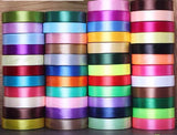 Satin ribbon roll( 2cm/3/4”wide) (White)-22m/24 yard long