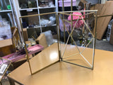 Geometric Gold Metal Photo Frame 4”x6”