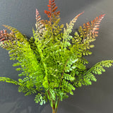 Green Fern Bunch with red tip filler