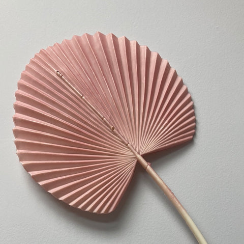Light Pink Fan plastic LEAF ARTIFICIAL GREENERY
