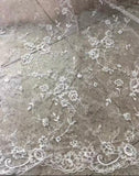 White Lace material for overlay tablecloth