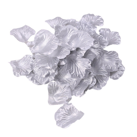 Silver Silk Rose Petal