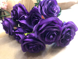 Dark purple Diamond Rose Bunch 10 head