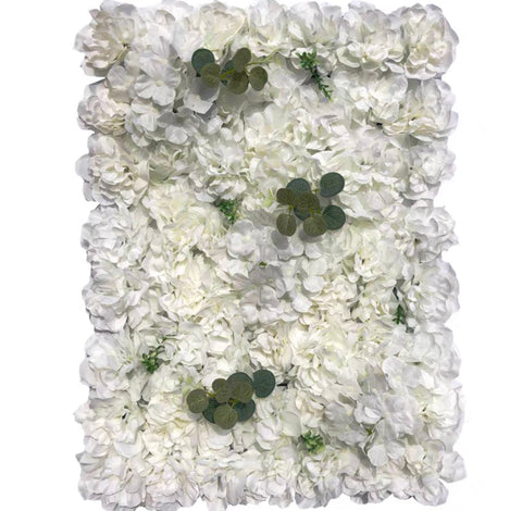 Backdrop Panel Roses Mat white with green leaf Wall
