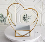 Geometric Planter no Glass heart shape