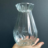 Small diamond Blue/green/clear Bud Vase Glass