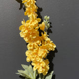 Artificial Silk flower Delphinium (Yellow)light orange