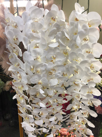 Real touch garland Phalaenopsis Orchid White wedding flower