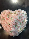 7 head Pink Sweet Rose artificial flower