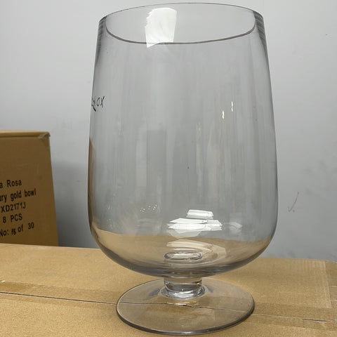 Long Brandy Vase hurricane with stem vase xd1922