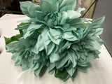 Artificial Silk artificial Tiffany Blue Dahlia