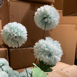 New tiffany blue Pom Artificial Filler Flower