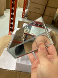 Mini 4.75”x4.75”x1.5" Silver mirror finish Acrylic Riser for Retail Display Cake stand Sweet Table